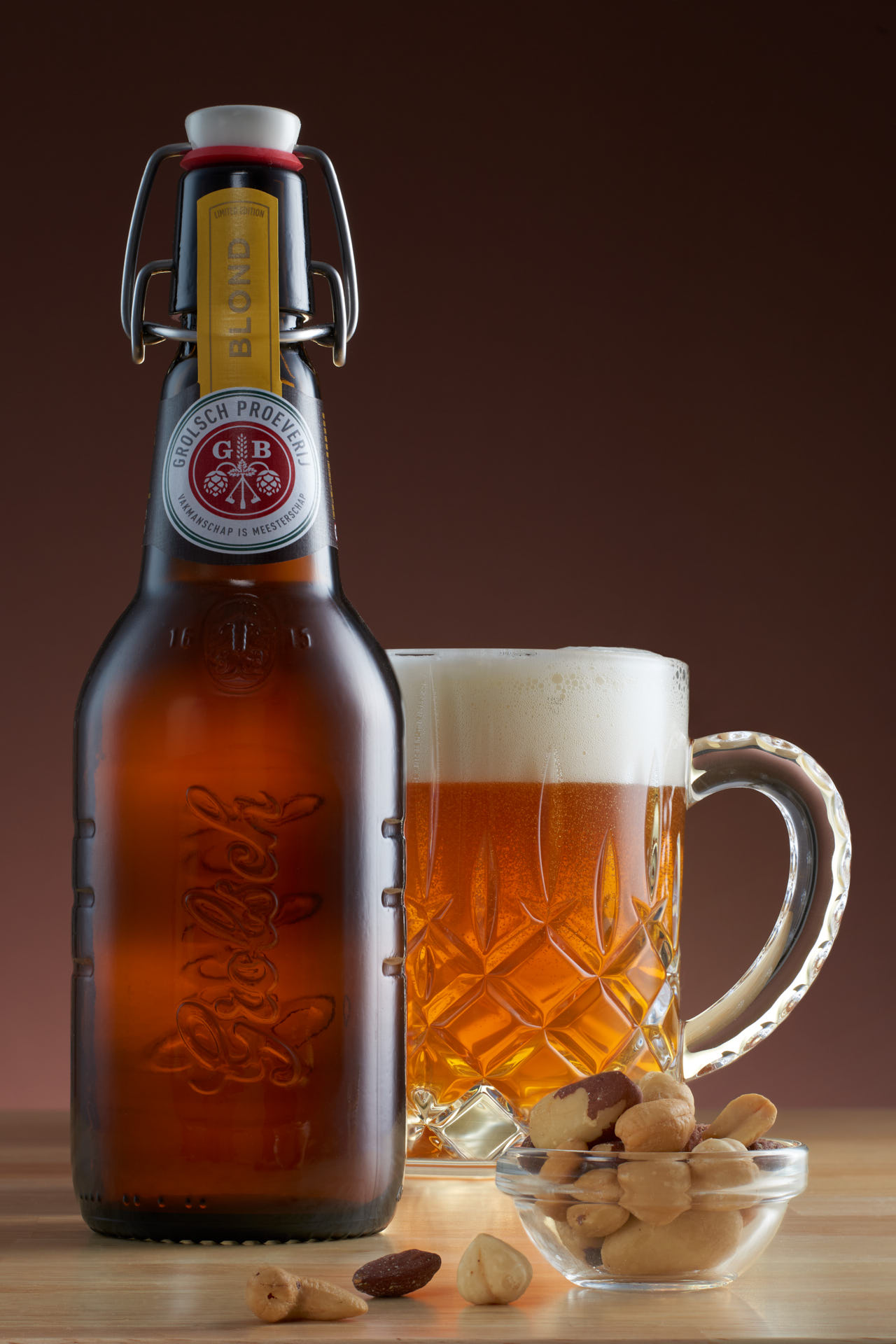 Productfotograaf Limburg - Grolsch Bier product fotoshoot