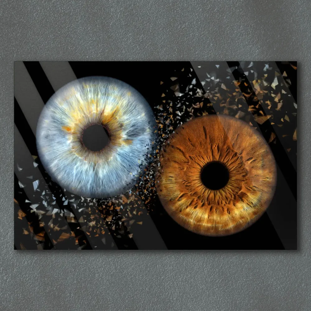 Iris Art foto - Design - Clash Glass - Twee irissen